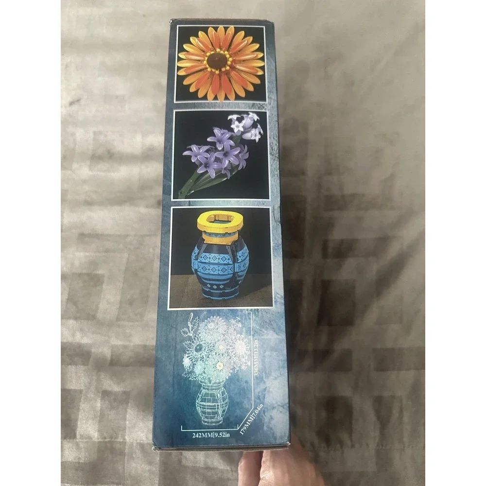 Asoulin Sunflower With Vase Flower Bouquet‎ Building Blocks Set 1065pcs 14+ New
